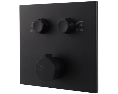 Душевой комплект Vincea VSFW-421I3MB 300 мм, со смесителем, черный матовый