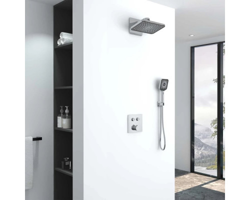 Душевой комплект Vincea VSFW-421I4CH 320x200 мм, со смесителем, хром