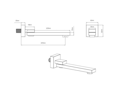 Душевой комплект Vincea VSFW-433TI3RMB 300 мм, с термостатом, черный матовый