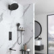 Душевой комплект Vincea VSFW-433TI3RMB 300 мм, с термостатом, черный матовый