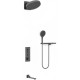 Душевой комплект Vincea VSFW-433TI3RGM 300 мм, с термостатом, вороненая сталь