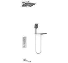 Душевой комплект Vincea VSFW-433TI4RCH 320x200 мм, со смесителем, хром