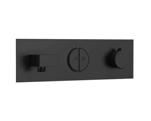 Душевой комплект Vincea VSFW-422TI3MB 300 мм, с термостатом, черный матовый