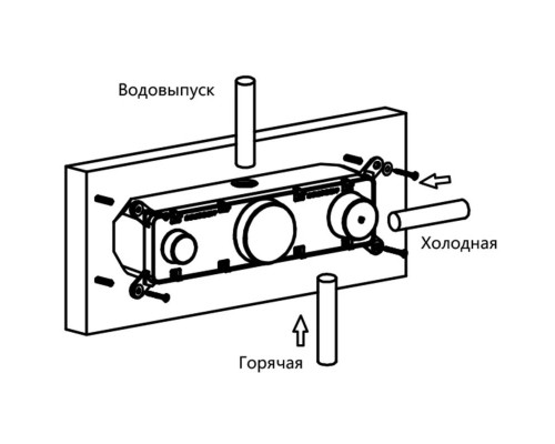 Душевой комплект Vincea VSFW-422TI4GM 320x200 мм, со смесителем, вороненая сталь