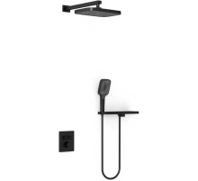 Душевой комплект Vincea VSFW-321MT1RMB 315x210 мм, с термостатом, черный матовый