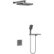 Душевой комплект Vincea VSFW-321MT1RGM 315x210 мм, с термостатом, вороненая сталь