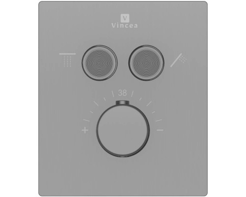 Душевой комплект Vincea VSFW-321MT1RGM 315x210 мм, с термостатом, вороненая сталь