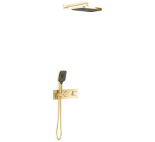 Душевой комплект Vincea VSFW-422T1BG 315x210 мм, с термостатом, золотой матовый