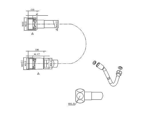 Душевой комплект 247 мм Vincea Inspire VSFW-433TI1RGM