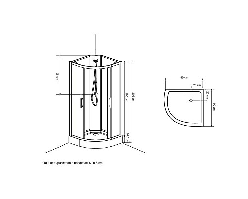 Приобрести Душевая  кабина 90x90 см  Ravak BOXCP4-90 X8B270C00Z1 в магазине сантехники Santeh-Crystal.ru