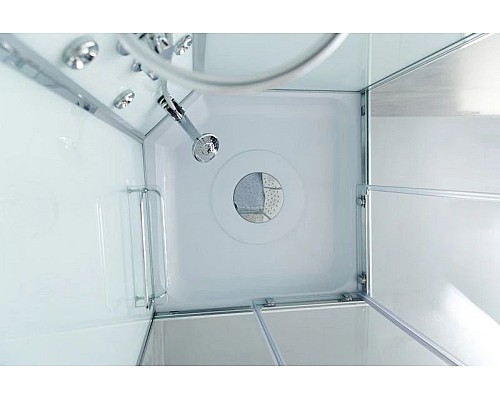 Купить Душевая кабина 80х80х235 см BelBagno UNO-CAB-A-2-80-C-Cr-TOP прозрачное в магазине сантехники Santeh-Crystal.ru