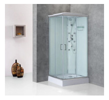 Душевая кабина 90х90х235 см BelBagno UNO-CAB-A-2-90-C-Cr-TOP прозрачное