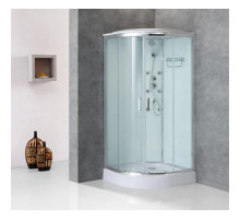 Душевая кабина 80х80х235 см BelBagno UNO-CAB-R-2-80-C-Cr-TOP прозрачное