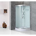 Душевая кабина 80х80х235 см BelBagno UNO-CAB-R-2-80-P-Cr-TOP текстурное стекло