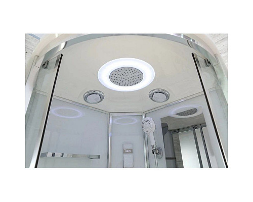Купить Душевая кабина 90х90х220 см Black & White Galaxy 5503900 прозрачное в магазине сантехники Santeh-Crystal.ru