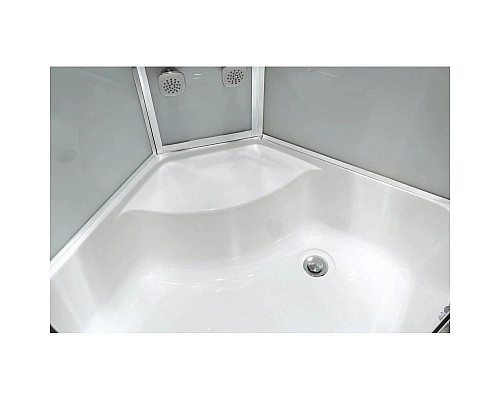 Купить Душевая кабина 90х90х220 см Black & White Galaxy 5503900 прозрачное в магазине сантехники Santeh-Crystal.ru