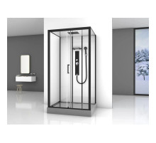 Душевая кабина 115х90х215 см Black & White Galaxy 8008000 прозрачное