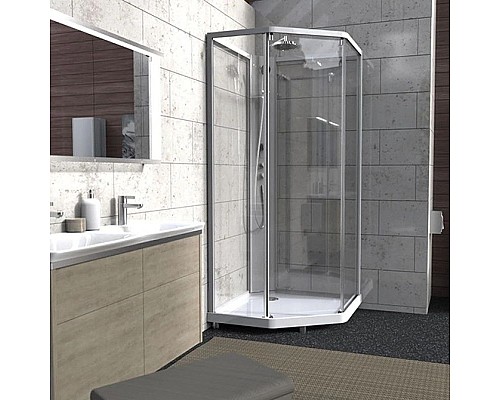 Приобрести Душевая кабина 100х100х215 см IDO Showerama 10-5 Comfort 558.208.316 прозрачное в магазине сантехники Santeh-Crystal.ru