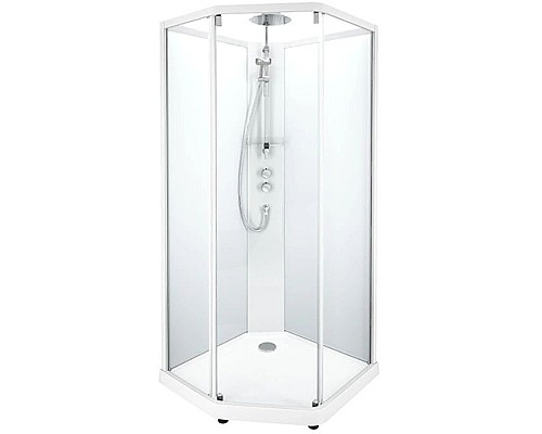 Купить Душевая кабина 100х100х215 см IDO Showerama 10-5 Comfort 558.207.315 прозрачное в магазине сантехники Santeh-Crystal.ru