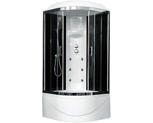 Заказать Душевая кабина 100х100х217 см Royal Bath RB100BK3-BT-CH прозрачное в магазине сантехники Santeh-Crystal.ru