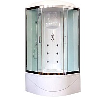 Душевая кабина 100х100х217 см Royal Bath RB100BK3-WT-CH прозрачное