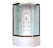 Душевая кабина 100х100х217 см Royal Bath RB100BK3-WT-CH прозрачное