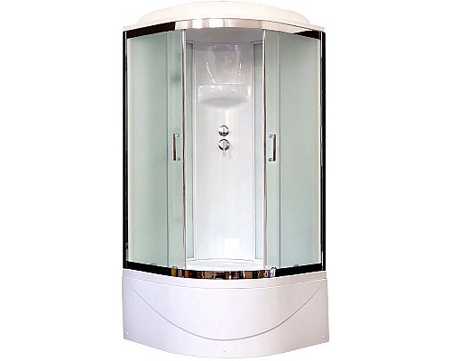 Купить Душевая кабина 100х100х217 см Royal Bath RB100BK6-WC-CH матовое в магазине сантехники Santeh-Crystal.ru