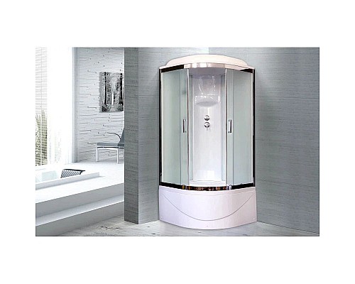 Купить Душевая кабина 100х100х217 см Royal Bath RB100BK6-WC-CH матовое в магазине сантехники Santeh-Crystal.ru