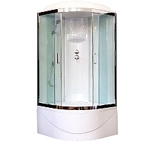 Душевая кабина 100х100х217 см Royal Bath RB100BK6-WT-CH прозрачное