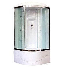 Душевая кабина 100х100х217 см Royal Bath RB100BK6-WT-CH прозрачное