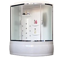 Душевая кабина 140х95х225 см Royal Bath RB140ALP-C-CH-L матовое