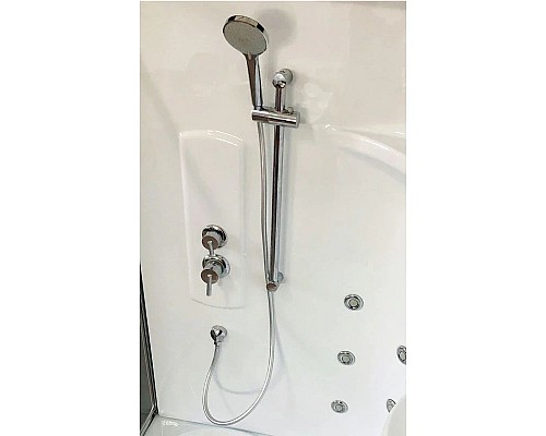 Купить Душевая кабина 140х95х225 см Royal Bath RB140ALP-C-CH-R матовое в магазине сантехники Santeh-Crystal.ru