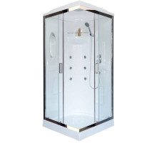 Душевая кабина 80х80х217 см Royal Bath RB80HP2-T-CH прозрачное