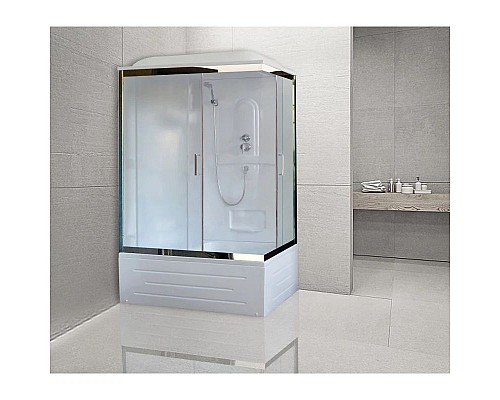 Купить Душевая кабина 100х80х217 см Royal Bath RB8100BP1-M-CH-L матовое в магазине сантехники Santeh-Crystal.ru