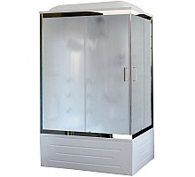 Душевая кабина 100х80х217 см Royal Bath RB8100BP2-M-CH-L матовое