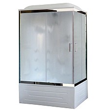 Душевая кабина 100х80х217 см Royal Bath RB8100BP2-M-CH-L матовое