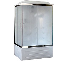 Душевая кабина 100х80х217 см Royal Bath RB8100BP2-M-CH-R матовое