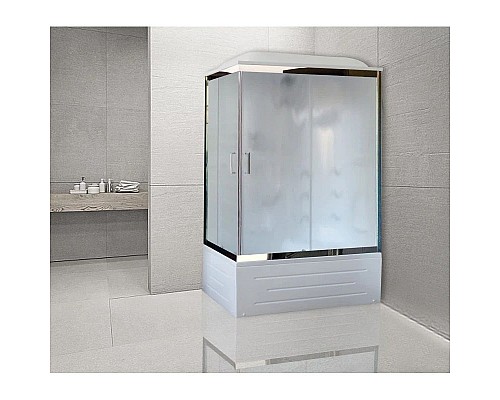 Купить Душевая кабина 100х80х217 см Royal Bath RB8100BP2-M-CH-R матовое в магазине сантехники Santeh-Crystal.ru