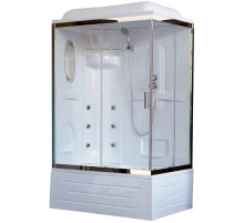 Душевая кабина 100х80х217 см Royal Bath RB8100BP2-T-CH-L прозрачное