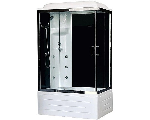 Купить Душевая кабина 100х80х217 см Royal Bath RB8100BP3-BT-CH-L прозрачное в магазине сантехники Santeh-Crystal.ru