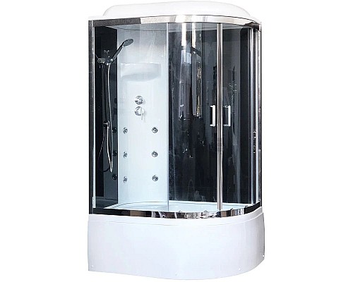 Купить Душевая кабина 120х80х217 см Royal Bath RB8120BK3-BT-CH-L прозрачное в магазине сантехники Santeh-Crystal.ru