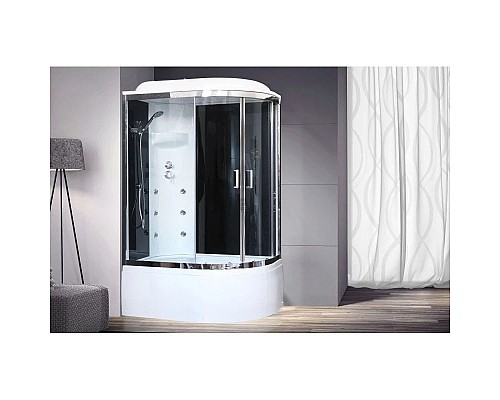 Купить Душевая кабина 120х80х217 см Royal Bath RB8120BK3-BT-CH-L прозрачное в магазине сантехники Santeh-Crystal.ru