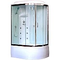 Душевая кабина 120х80х217 см Royal Bath RB8120BK3-WT-CH-L прозрачное