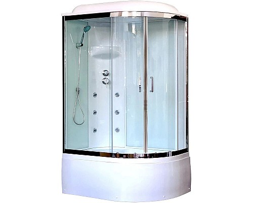 Купить Душевая кабина 120х80х217 см Royal Bath RB8120BK3-WT-CH-L прозрачное в магазине сантехники Santeh-Crystal.ru