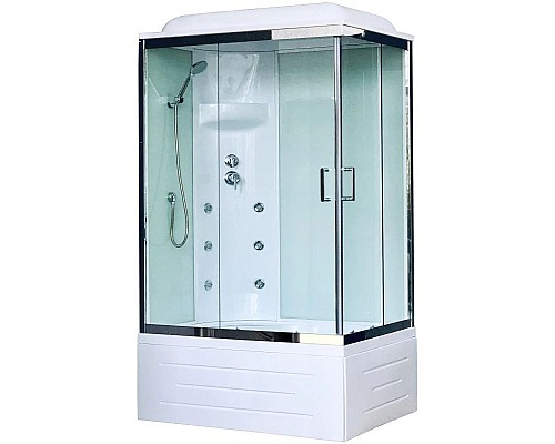 Заказать Душевая кабина 120х80х217 см Royal Bath RB8120BP3-WT-CH-L прозрачное в магазине сантехники Santeh-Crystal.ru