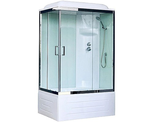 Купить Душевая кабина 120х80х217 см Royal Bath RB8120BP6-WT-CH-R прозрачное в магазине сантехники Santeh-Crystal.ru