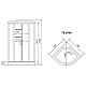 Приобрести Душевая кабина 90x90x218 см Timo Eco TE-0709 P матовое в магазине сантехники Santeh-Crystal.ru