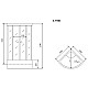 Приобрести Душевая кабина 100x100x220 см Timo Lux T-7700 P прозрачное в магазине сантехники Santeh-Crystal.ru