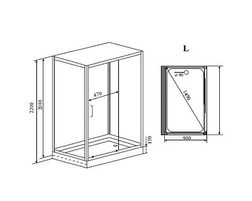 Santeh-Crystal.ru: Душевая кабина 120x90x220 см Timo Helma H-520 L прозрачное Заказать Душевая кабина 120x90x220 см Timo Helma H-520 L прозрачное в магазине сантехники Santeh-Crystal.ru