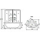 Заказать Душевая кабина 120x120x230 см Timo Comfort T-8825 C прозрачное в магазине сантехники Santeh-Crystal.ru